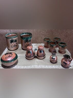 Vintage Gran Canaria Pottery Set